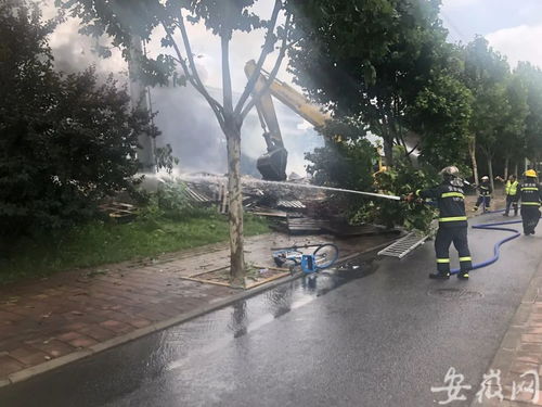 47辆消防车 340名消防员 合肥经开区一食品厂大火已被扑灭